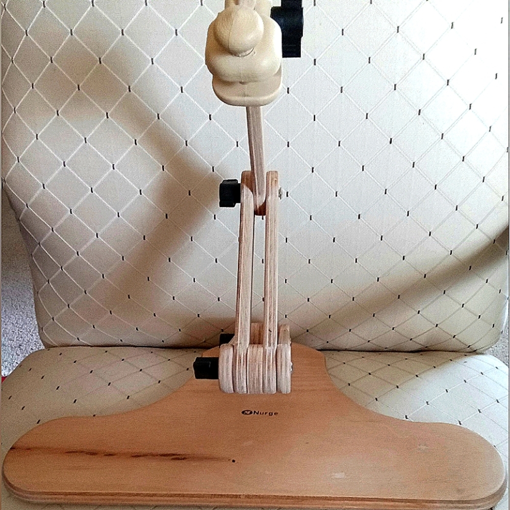 Kruger Natural Wood and Cream Craft/Book Stand